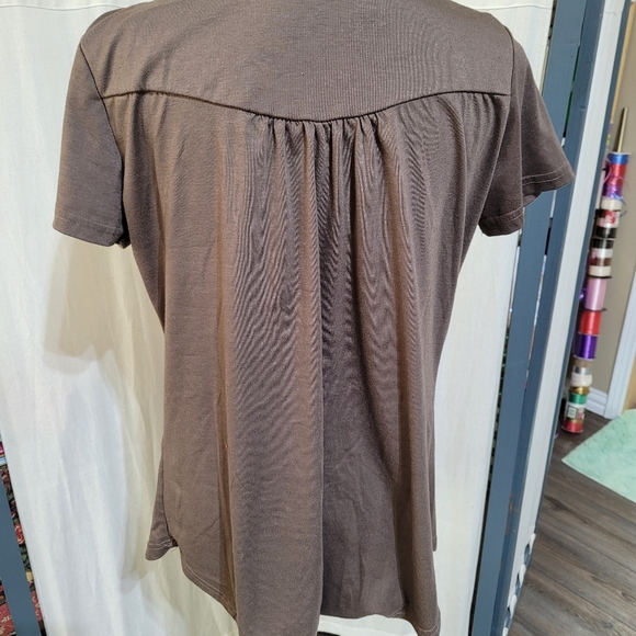 (4084) No source tag, Women's Top, Brown, L, (4084) - Picture 5 of 9